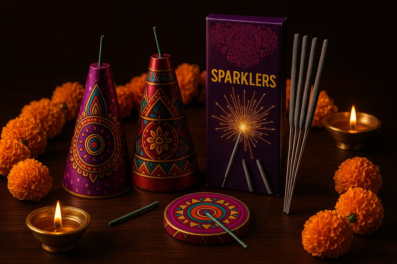 Family celebrating Diwali with Adidev's Sivakasi wholesale crackers.